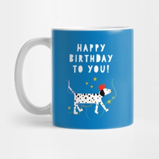 Spotty Dog Birthday Greeting Mug